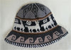 Hand Crochet Roll Up Rustic Alpaca Hat - Choice Alpaca Products-