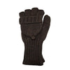 Iditarod 100% Alpaca Double-Thick Glittens Gloves Medium Brown 