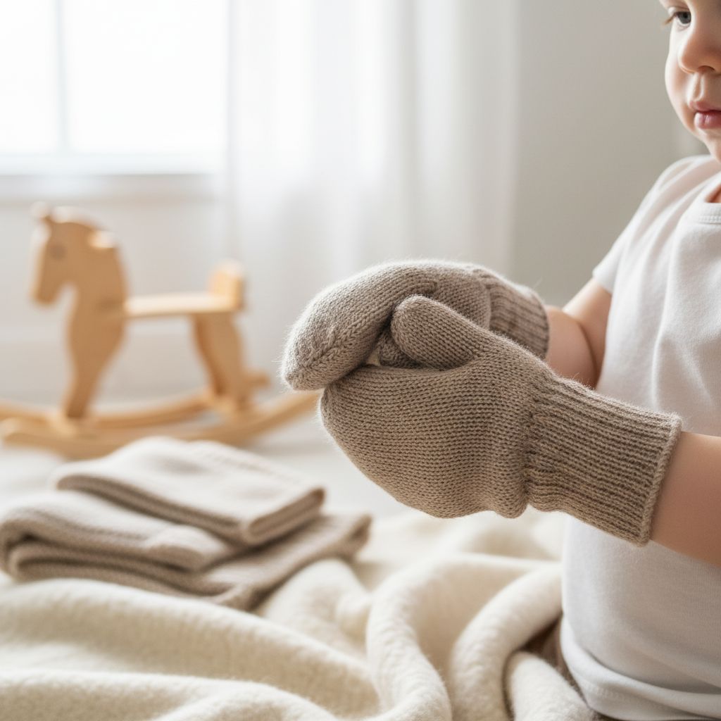 Kids Alpaca Mittens Gloves 