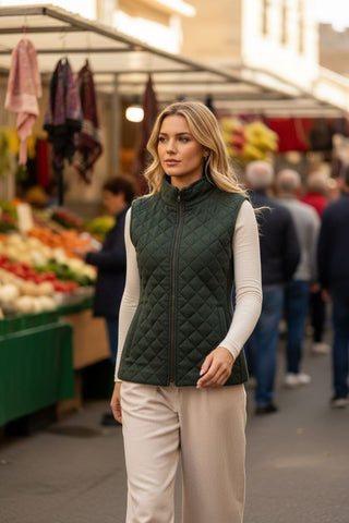 Luxury Quilted Alpaca Vest