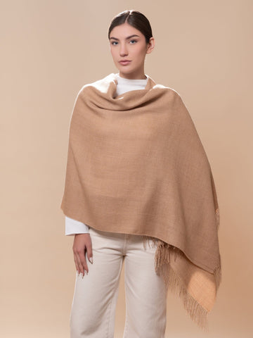 Natural Undyed 100% Baby Alpaca Eco Classic Shawl