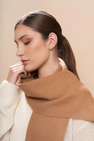 Natural Undyed 100% Baby Alpaca Eco Scarf