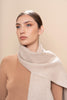 Natural Undyed 100% Baby Alpaca Eco Scarf Scarf 08A0403 - Oatmeal 