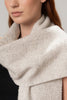 Natural Undyed Baby Alpaca Eco and Silk BOUCLE' Stole - Choice Alpaca Products-D10417EP0000-08J0117