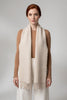 Natural Undyed Baby Alpaca Eco and Silk BOUCLE' Stole - Choice Alpaca Products-D10417EP0000-08J0117