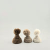 Pom-Pom Hat for Alpacadorable Ornament - Choice Alpaca Products-Alpacadorable_pom-pom-3in-cream