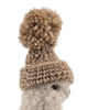 Pom-Pom Hat for Alpacadorable Ornament - Choice Alpaca Products-Alpacadorable_pom-pom-3in-cream