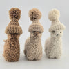 Pom-Pom Hat for Alpacadorable Ornament - Choice Alpaca Products-Alpacadorable_pom-pom-5in-cream