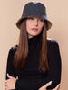 Reversible Alpaca Bucket Hat Hat XXC0038 - Charcoal & Camel 