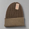 Reversible Cabled 100% Alpaca Knit Hat - Choice Alpaca Products-INCTRev-BrnMdBrn