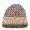 Reversible Cabled 100% Alpaca Knit Hat - Choice Alpaca Products-INCTRev-BrnMdBrn