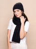 Suri Cable Knitted Hat & Scarf - Choice Alpaca Products-D3A2376P0000-XXC0002-Black