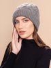 Suri Cable Knitted Hat & Scarf - Choice Alpaca Products-K3A2376P0000-XXC0001-Grey