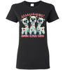 t-shirt: Halloween GRAINS Zombie Alpaca-lypse Gildan Ladies Short-Sleeve T-Shirt - Choice Alpaca Products-TS.104553627