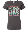t-shirt: Halloween GRAINS Zombie Alpaca-lypse Gildan Ladies Short-Sleeve T-Shirt - Choice Alpaca Products-TS.104553633