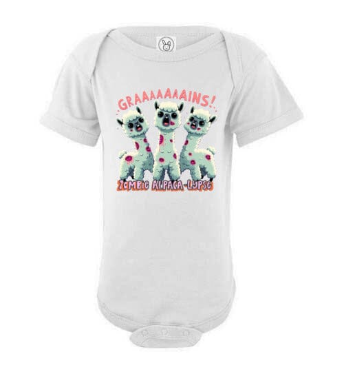 t-shirt: Halloween GRAINS Zombie Alpaca-lypse Onesie - Choice Alpaca Products-TS.104553658