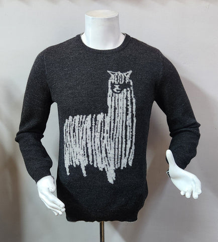 Watchful Sire 100% Baby Alpaca Mens Sweater