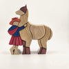 Woodflaire Handmade Wooden Alpaca Sculptures - Choice Alpaca Products-Woodflaire-single