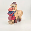 Woodflaire Handmade Wooden Alpaca Sculptures - Choice Alpaca Products-Woodflaire-single