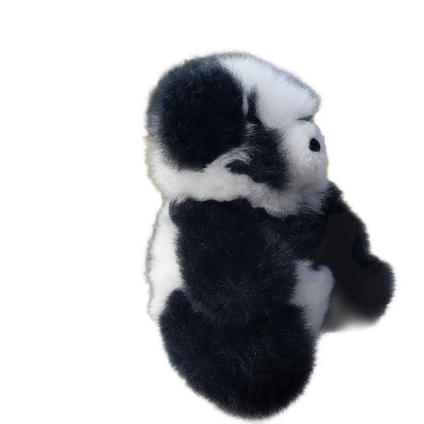 10" Seated Alpaca Panda Bear | Choice Alpaca Products