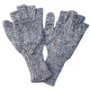 100% Alpaca Fashion Gloves/Glittens Gloves Medium Grey-Beige-White Melange 