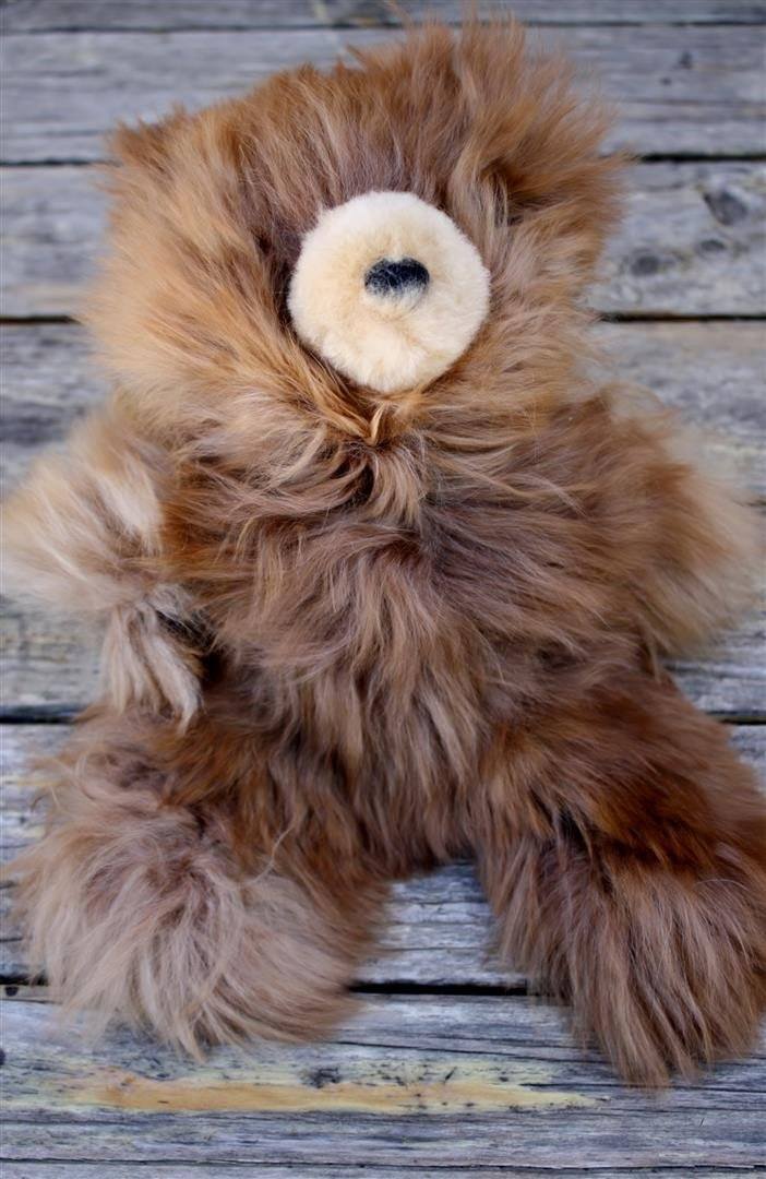 Dark brown Suri bear