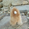6" Standing Alpaca Fur Toy Toy Brown 
