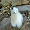 6" Standing Alpaca Fur Toy Toy Fawn 