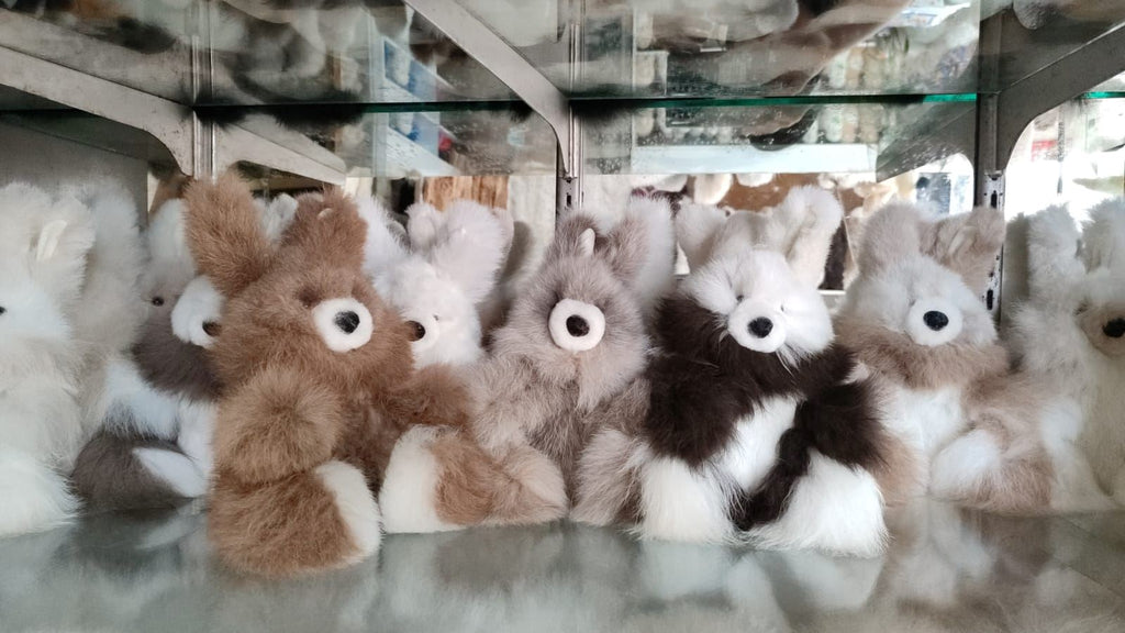 9" Fur Alpaca Bunnies Toys 