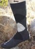 Alpaca Argyle Socks Socks Large Grey 