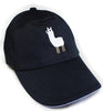 Alpaca Baseball Cap Hat AlpacaStanding Black 