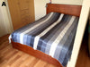 Alpaca Bed Blanket - Striped Blankets A 