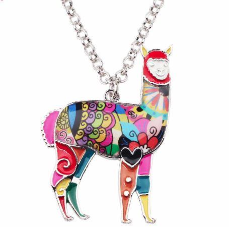 Alpaca Charm Necklace Jewelry 1 