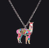 Alpaca Charm Necklace Jewelry 