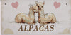 Alpaca Home Decor Wooden Plaque Home Decor Alpacas Heart 