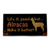Alpaca Home Decor Wooden Plaque - Choice Alpaca Products-PDlifeisgood-brown
