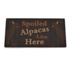 Alpaca Home Decor Wooden Plaque - Choice Alpaca Products-PDspoiledalpacaslivehere-brown