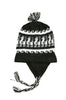 Alpaca Inca Braided Chullo Hat Socks Chullo One Size Charcoal Grey Base