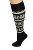 Alpaca Inca Long Socks Socks Socks One Size Black Base