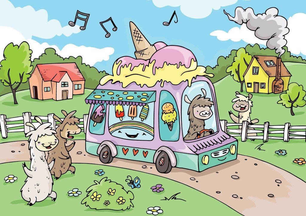 Alpaca Jigsaw Puzzle - Ice Cream Treat - Choice Alpaca Products-IceCrmPuzzle