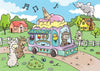 Alpaca Jigsaw Puzzle - Ice Cream Treat - Choice Alpaca Products-IceCrmPuzzle