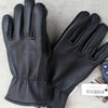 Alpaca Knit Lined Cowhide Leather Gloves - Alpaca Made in the USA Gloves Black Small 