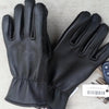 Alpaca Knit Lined Cowhide Leather Gloves - Alpaca Made in the USA - Choice Alpaca Products-knitlinedCowhide-Black-Sm
