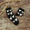 Alpaca Love Ankle Height Cotton Socks - Choice Alpaca Products-TuTu-ankle-Black