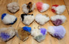 Alpaca Love Heart Shaped Fur Keychain Fun Mixed 