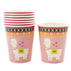 Alpaca Themed Party - Choice Alpaca Products-alpaca-themed-cup-pink