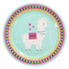 Alpaca Themed Party - Choice Alpaca Products-alpaca-themed-plate-green