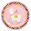 Alpaca Themed Party - Choice Alpaca Products-alpaca-themed-plate-pink
