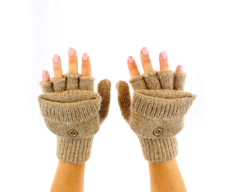 Alpaca Work/Play Alpaca Glittens Gloves Small Fawn 