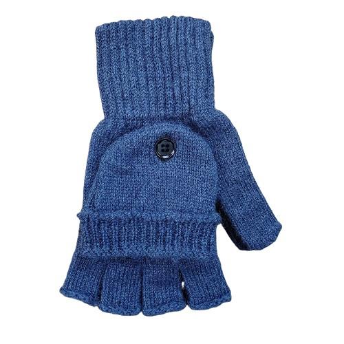 Alpaca Work/Play Alpaca Glittens Gloves Small Steel Blue 